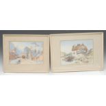 Continental School A Pair, Lund and Stoltzenfels, Rhine one indistinctly signed, dated 1864,