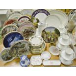 Ceramics - an Edwardian Brian Foley part dinner service; Royal Doulton Larchmont part tea service;