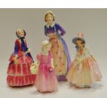 A Royal Doulton figure, Susan HN2056; others, Biddy HN1513; Lily; Tinkle Bell HN1677