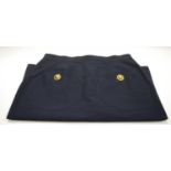 Luxury Fashion - a vintage Valentino lady's blue skirt, size 12, labelled