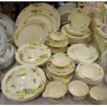 Royal Doulton Minden pattern part dinner service comprising two tureen & covers, dinner plates,