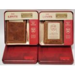 Gentleman's Accessories - a Levis leather wallet; another both boxed