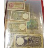 Numismatics - various late 19th and early 20th century bank notes, mainly world currencies including