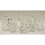 Orrefors Glass - a crystal model craftsman figure, cobbler, chef, blacksmith, chimney sweep, etc (8)