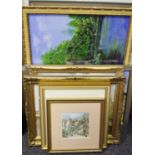 Pictures and Prints - Roy Merrington, Scotney Castle, Kent, oil on canvas, signed and framed;