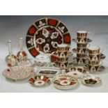 Abbeydale- Chrysanthemum plate, coffee cans and stands, trinket dishes etc