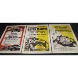 Automobilia - an Aston Martin Racing poster, later edition, 70cm x 120; two others (3)