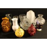 A Kaiser white porcelain vase; a Coaplort vase; two novelty kitchen jars, beetroot and pickled