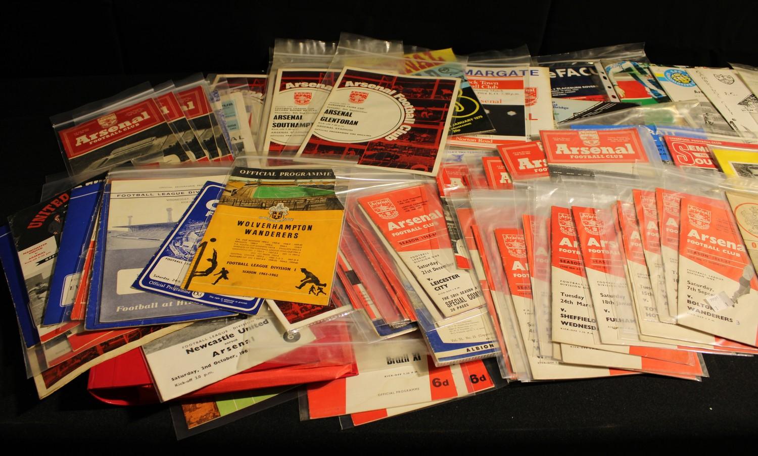 Sport, Football - a collection of 1960's and later Arsenal football programmes, home and away - Image 2 of 4