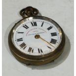 A Superior Railway Timekeeper pocket watch, Roman numerals to dial