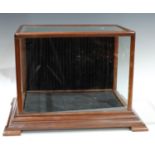 An Edwardian mahogany display case