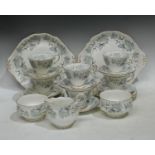 A Royal Albert Silver Maple pattern tea set for six