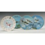 A Coalport RAF commemorative plate, The Spitfire; others, The Hurricane, Aerial Ambassadors and