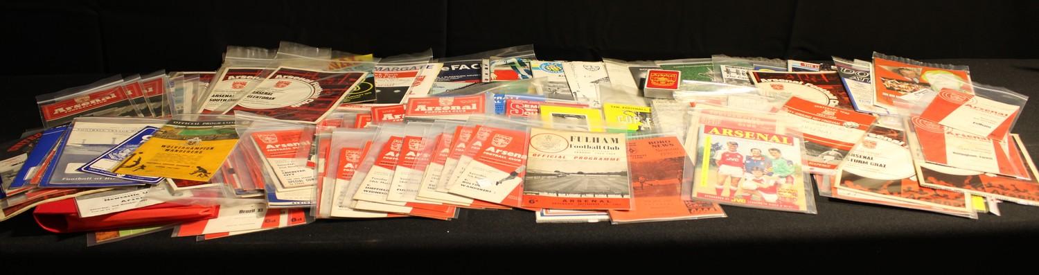 Sport, Football - a collection of 1960's and later Arsenal football programmes, home and away