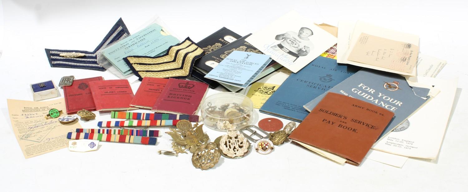 Militaria - RAF, Singapore interest; qty