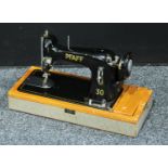 A early/mid 20th century PFAFF sewing machine,(cased).
