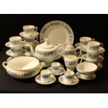 Ceramics - tableware - a Coalport Revelry pattern part dinner and tea service, inc Teapot, water