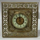 A Victorian gilt brass Strutt clock