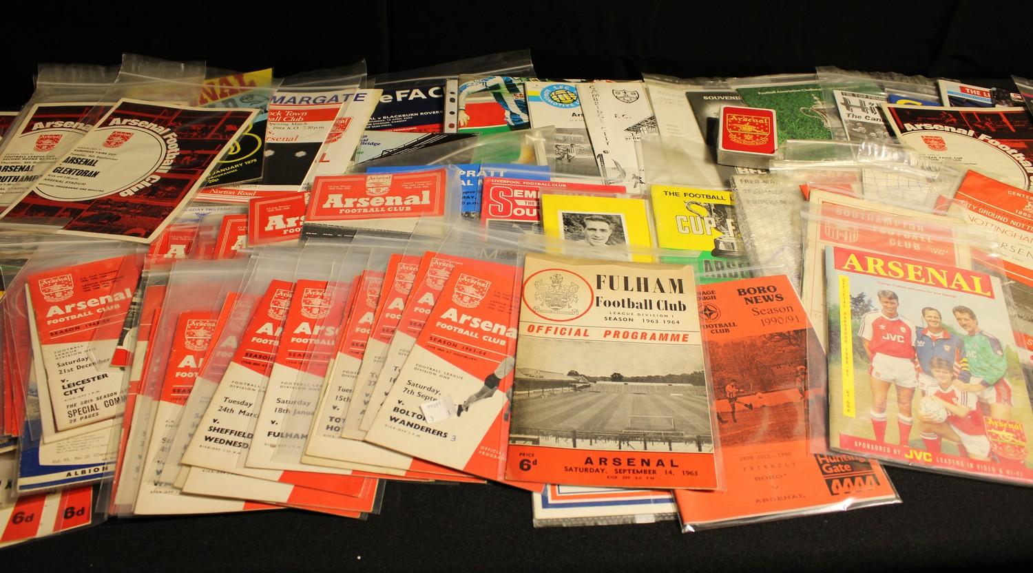 Sport, Football - a collection of 1960's and later Arsenal football programmes, home and away - Image 3 of 4