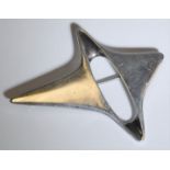 A Henning Koppel for Georg Jensen silver brooch, of abstract form, design no. 339, stamped Georg