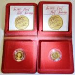 A pair of Proof 1980 half sovereigns, each cased (2)