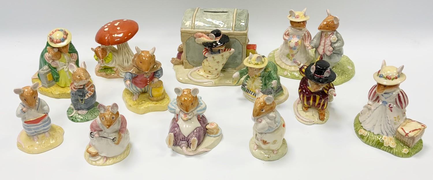 Bramley Hedge models - Thr Bride & Groom; Wilfred and the Toy Chest; In The Woods; Youre Safe; Dusty