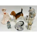 Decorative Ceramics - a LLadro figure seated child concertina player; Beswick model Wendover