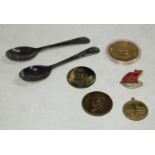 Coins - a quantity of tokens and medallions to include: Gold plated Midland Football Combination