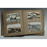 Postcards - an album, sepia topographical and others, Potter Heigham Bridge, The Major Oak,