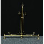 A 19th century style lacquered brass two branch electrolier, 95cm high