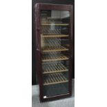 An Industrial Liebherr tall wine cooler fridge, glazed door, six adjustable shelf interior, 184cm