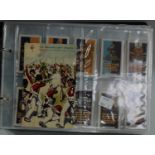 Cigarette Cards - album of military themed sets and part sets