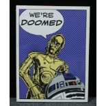 Pictures & Prints - Movie Memorabilia - an Officially Licenced Star Wars Canvas, We're Doomed C3PO &