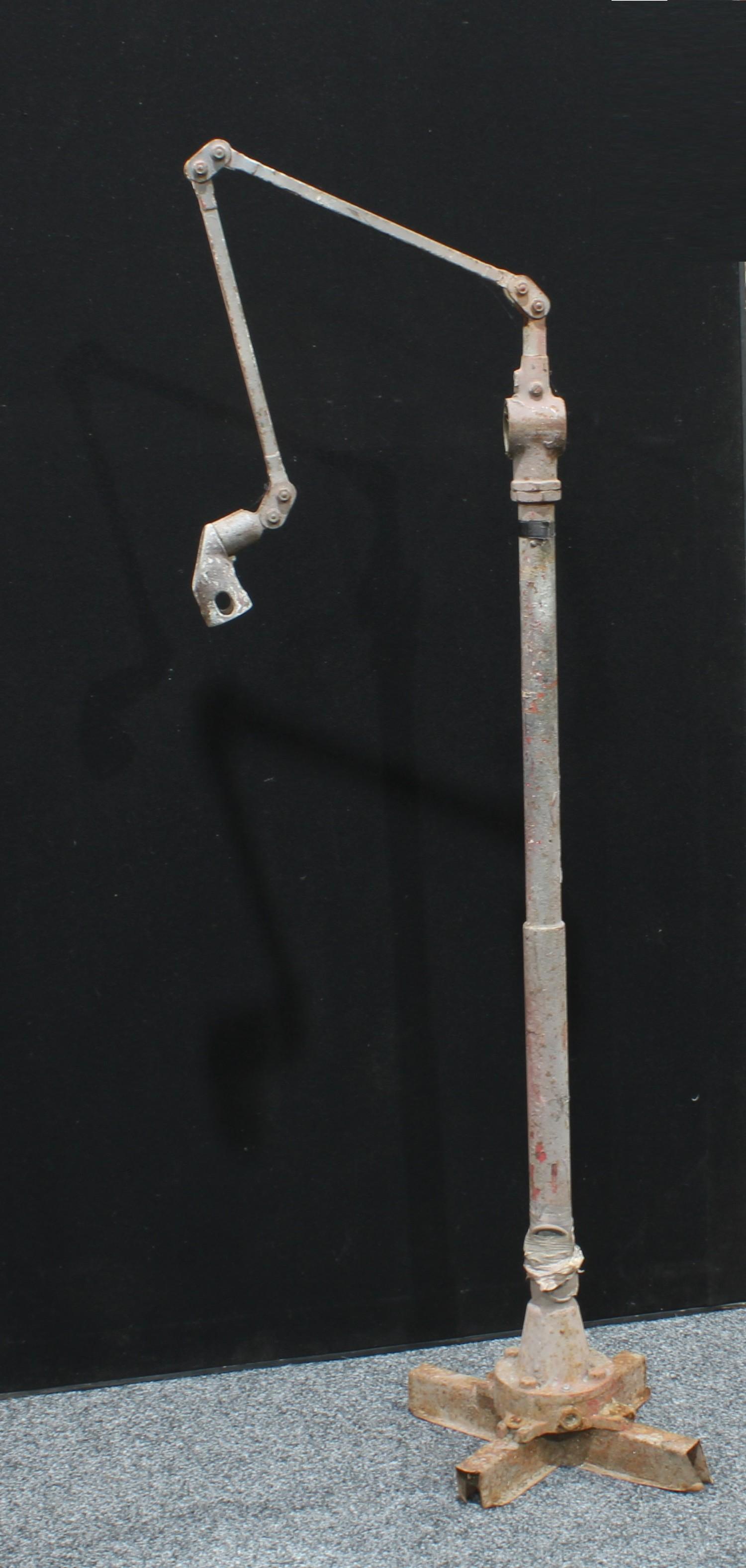 Industrial Salvage - a workshop adjustable floor lamp - Image 2 of 2