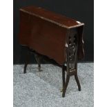 A late Victorian mahogany Sutherland table, c.1890
