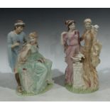 A Wedgwood The Classical Collection model, Adoration, limited edition 835/3000; another, Peace and