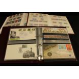 Stamps - GB collection in three binders, stockbooks, one GV - 1970 mostly UMM, odd used; another,
