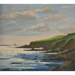 Eric Ward (Bn. 1945) Cornish Coast signed, oil on board, 35cm x 39cm