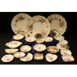 A Royal Crown Derby Posies pattern dinner plate, two others, assorted trinket dishes,
