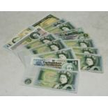 Coins - UK and dependencies bank notes, all crisp & uncirculated to include nine UK £1 Somerset