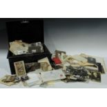 Ephemera - a family archive of photographs, ephemera, etc, contained in tin trunk