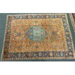 Antique Persian hand-made Tabriz carpet approx 356cm x 254cm