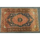 Antique Persian hand-made Farahan rug 201cm x 128cm