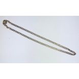 A 9ct gold curb link necklace, 15.7g gross