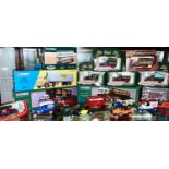 Diecast Vehicles - Corgi Classics, Walls AEC Refrigerated box trailer set; Eddie Stobarts Ford