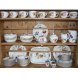 A Royal Worcester Evesham pattern Oven to Table Ware dinner and tea service, for eight, comprising