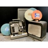 Cinematic interest - a Bell & Howell model 642 Filmsound reel to reel projector, with speaker and