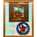 Autographs - The Who Quadrophenia montage, concert program, ticket stub and promo sheet, signed by