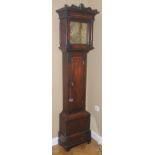 An 18th century oak longcase clock, the 27cm brass dial inscribed Ketley, Tuxford, the movement