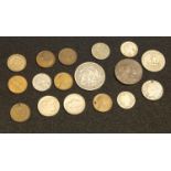 Coins - a modest collection of USA coins, some silver, including rare Liberty Cap 1794 large cent